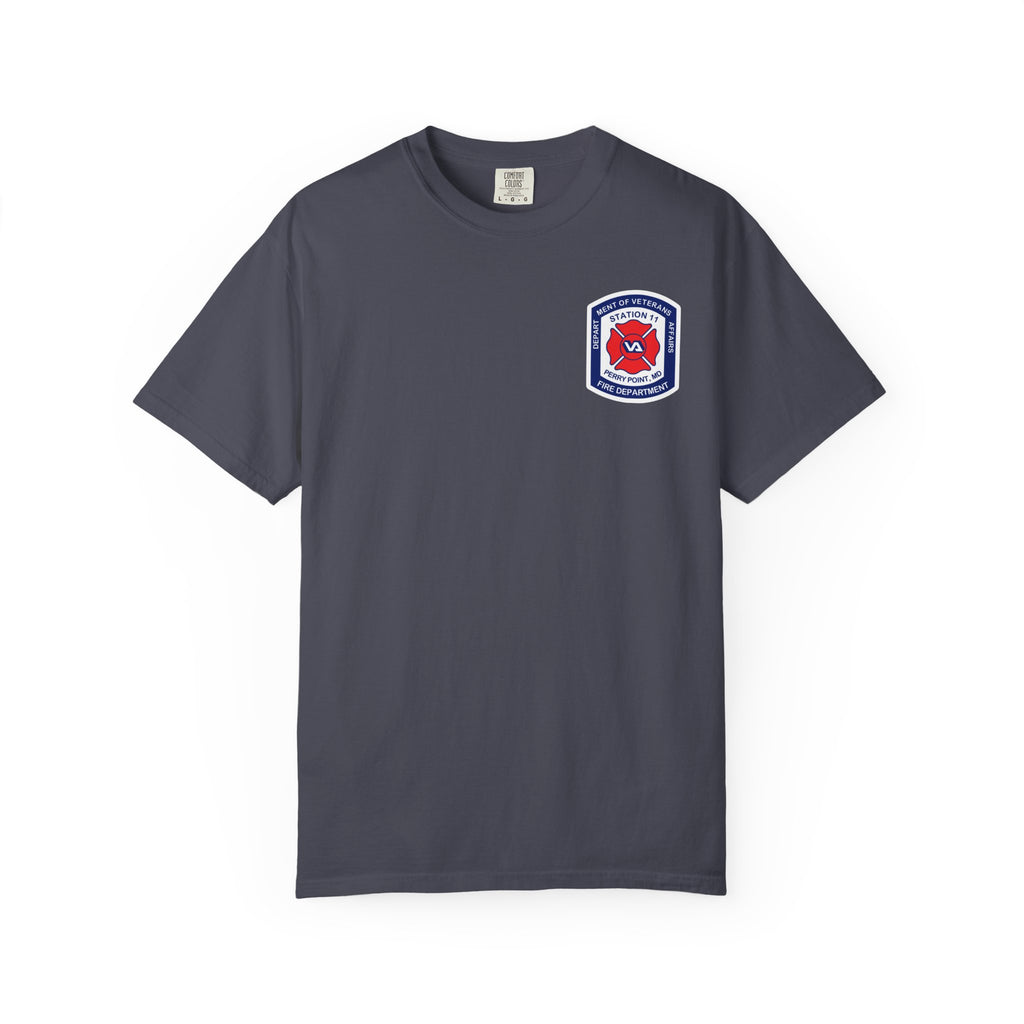 PPFD Logo-Marine-11-Merman- Comfort Colors 100% Cotton Tee