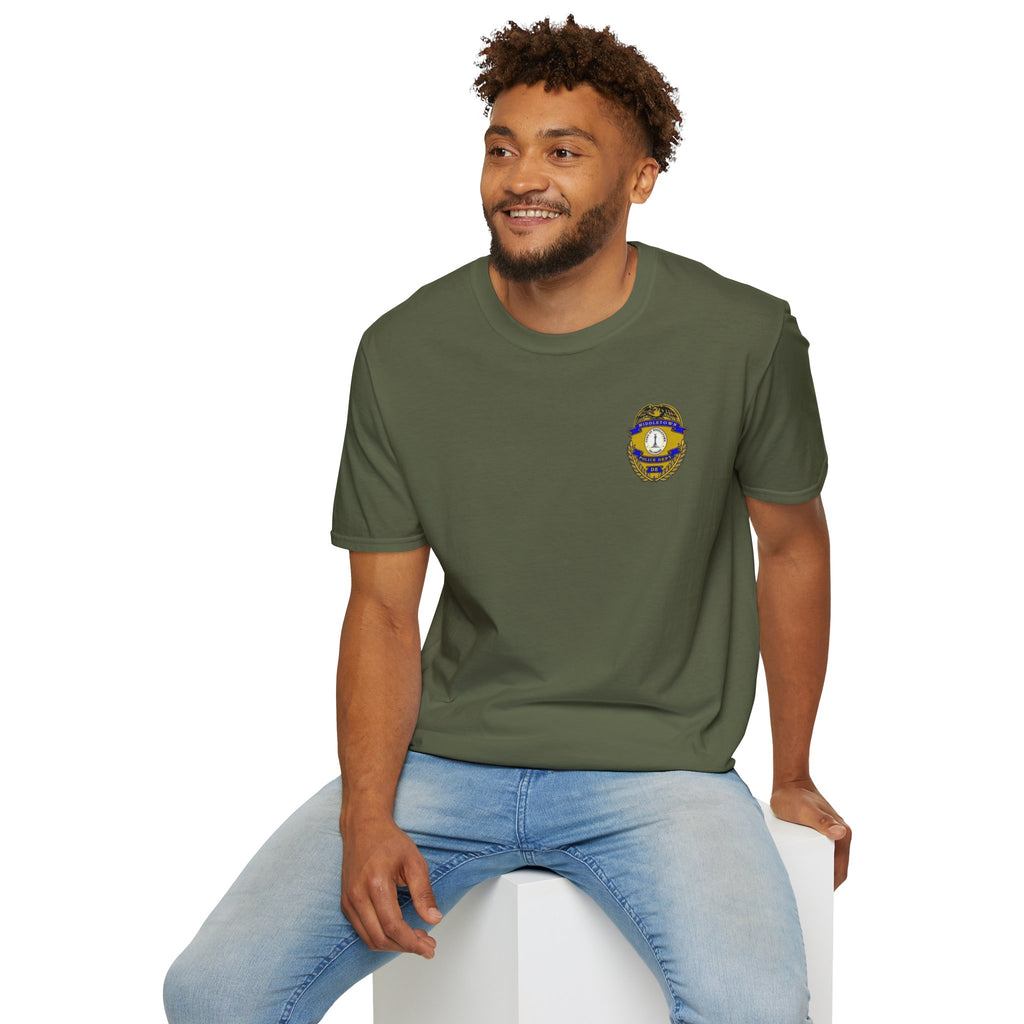 Middletown Police Badge T-Shirt-Plain Back— Law Enforcement